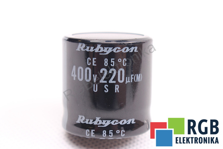 CONDENSADOR 220UF 400V RUBYCON
