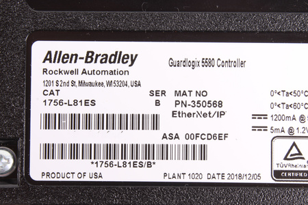 1756-L81ES ALLEN BRADLEY 1756-L81ES/B LOGIX5581ES