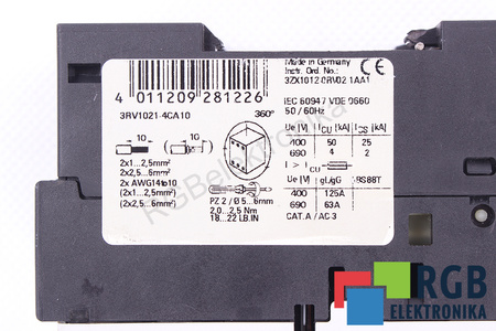 3RV1021-4CA10 SIEMENS SIRIUS