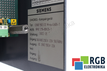 6RA2216-8DK26-1 SIEMENS MREQ-GDG8-1 E260(150)/22 SIMOREG