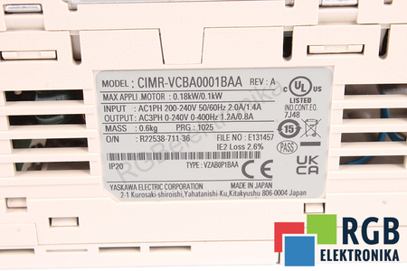CIMR-VCBA0001BAA YASKAWA V1000