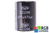 CONDENSADOR CD2964 JIANGHAI 470UF, 400V