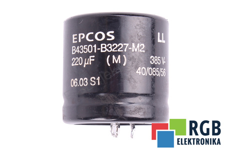 CONDENSADOR B43501-B3227-M2 EPCOS 220UF, 385V