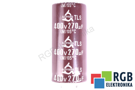 CONDENSADOR TLS400VS270M22X45 SAMYOUNG ELECTRONICS 270UF, 400V