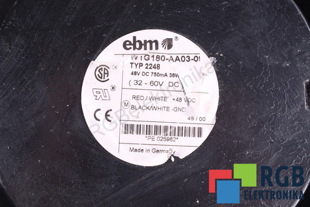 WIG180-AA03-09 EBM PAPST TYP 2248 VENTILADOR