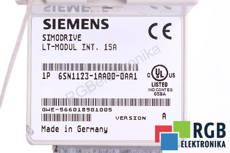 6SN1123-1AA00-0AA1 SIEMENS VERSION A LT-MODUL INT.15A SIMODRIVE 611