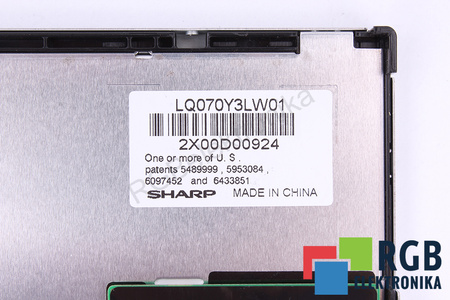 LQ070Y3LW01 SHARP 7" MATRIZ LCD