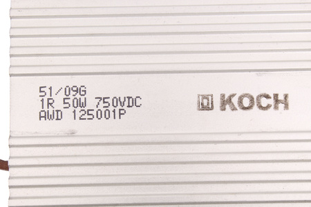 RESISTENCIA AWD125001P KOCH 1R 50W 750VDC 0.05KW