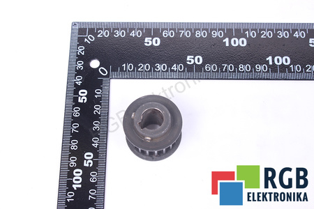 POLEA DENTADA 27X24MM CORREA 17MM EJE 12MM CHAVETERO 4X2MM Z=18