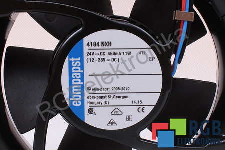 4184NXH EBM PAPST 120X120X38MM 11W 24V, 0.46A VENTILADOR