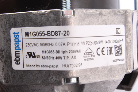 M1G055BD8720 EBM PAPST MOTOR