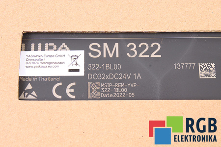 322-1BL00 YASKAWA VIPA SM322 EQUIVALENTE PARA 6ES7322-1BL00-0AA0 PLACA DE EXPANSIÓN DE E/S
