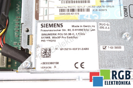 6FC5210-0DF31-2AB0 SIEMENS VERSION A SINUMERIK PCU 50.3B-C