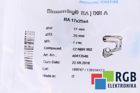 17X25X4 SIMRIT 72NBR902 SIMMERING EMPAQUE