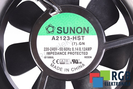 A2123-HST(7).GN SUNON A2123-HST 120X120X38MM 230V VENTILADOR