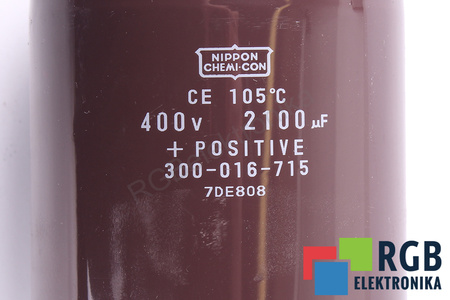 CONDENSADOR 300-016-715 NIPPON 7DE808 2100UF, 400V