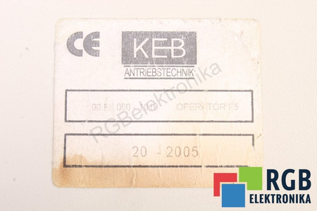 00.F5.060-1010 KEB OPERATOR F5 CONTROL Y PANEL DE CONTROL