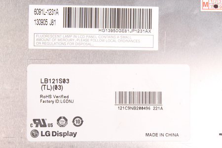 LB121S03-TL03 LG MATRIZ LCD