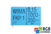 CONDENSADOR 0.15UF FKP1 WIMA 1000VDC, 350VAC