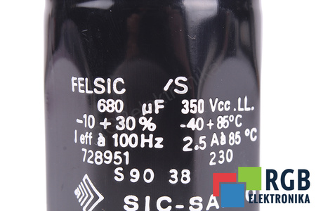 CONDENSADOR 680UF 350V SIC-SAFCO 728951 FELSIC