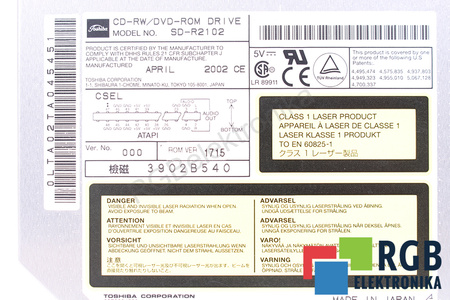 SD-R2102 TOSHIBA DVD/CD ROM