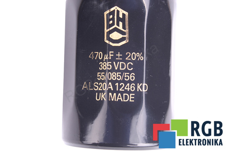 CONDENSADOR ALS20A1246 BHC COMPONENTS LTD 470UF, 385V