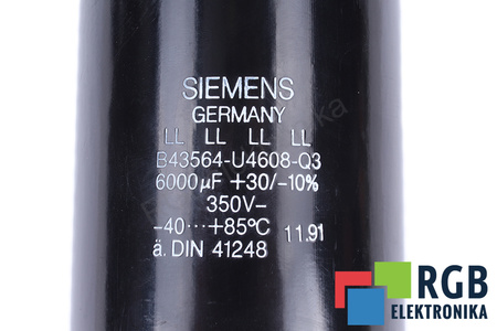 CONDENSADOR B43564-U4608-Q3 SIEMENS 6000UF, 350V