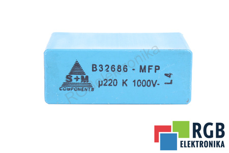 CONDENSADOR B32686-MFP S+M 0.220UF, 1000VDC