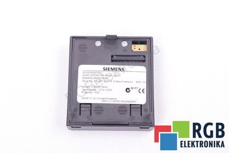 6SE6400-0BP00-0AA0 SIEMENS MICROMASTER 4 CONTROL Y PANEL DE CONTROL