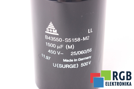 CONDENSADOR B43550-S5158-M2 S+M 1500UF, 450VDC