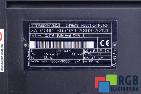 2AD100D-B05OA1-AS03-A2N1 INDRAMAT R911238156