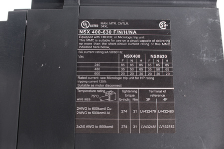 NSX400F SCHNEIDER ELECTRIC