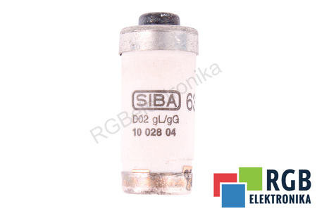 FUSIBLE 1002804 SIBA D02 GL/GG 63A, 400/250V