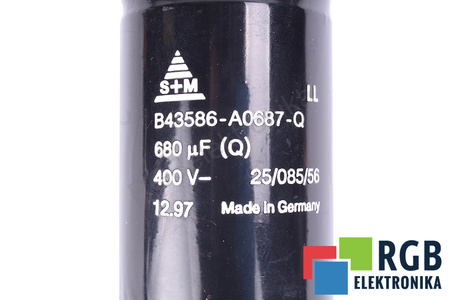 CONDENSADOR B43586-A0687-Q S+M 680UF, 400V