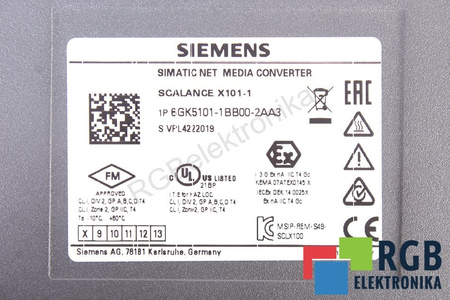 6GK5101-1BB00-2AA3 SIEMENS X101-1 SIMATIC NET MEDIA CONVERTER SCALANCE