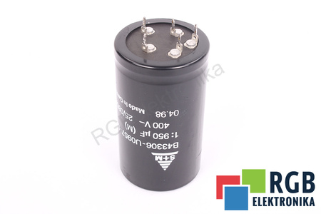 CONDENSADOR B43306-U0957-M1 S+M 25/085/56 950UF, 400VDC