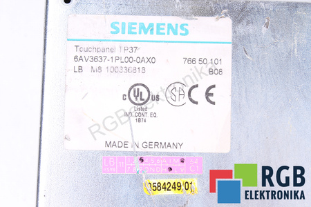6AV3637-1PL00-0AX0 SIEMENS TP37 PENTIUM 100MHZ