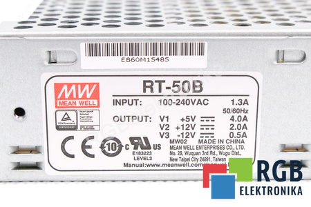 RT-50B MEAN WELL FUENTE DE ALIMENTACIÓN
