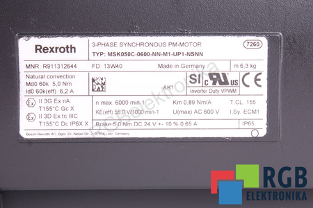 MSK050C-0600-NN-M1-UP1-NSNN BOSCH REXROTH R911312644