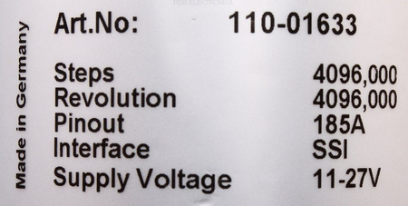 110-01633 TR ELECTRONIC CODIFICADOR