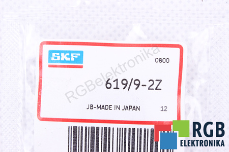 619/9-2Z SKF 80000OBR/MIN, 40000OBR/MIN, 9X20X6 2.34KN, 0.98KN RODAMIENTO