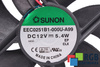 EEC0251B1-000U-A99 SUNON 120X120X25MM, 12V VENTILADOR