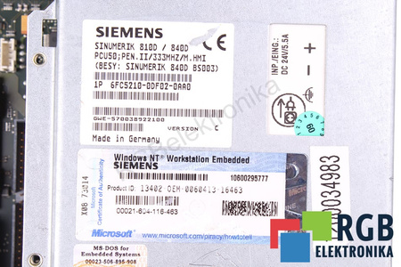 6FC5210-0DF02-0AA0 SIEMENS VERCION C SINUMERIK PCU 50