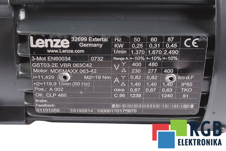 MDEMAXX063-42 LENZE GST03-2EVBR063C42