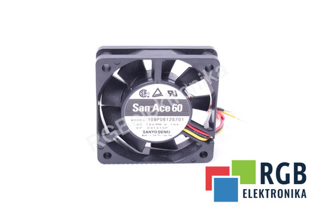 109P0612S701 SANYO DENKI 60X60X15MM, 12V, 0.15A VENTILADOR