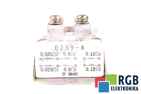 RESISTENCIA 0139-A IWAKI 0.025OHM 0.8OHM 0.12OHM