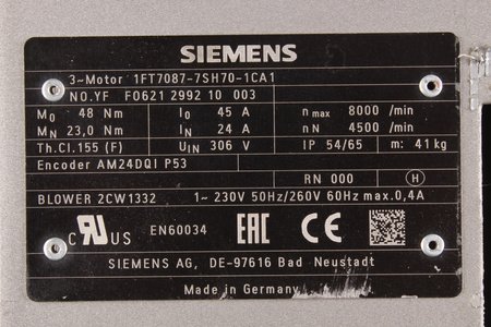 1FT7087-7SH70-1CA1 SIEMENS SIMOTICS S