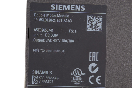 6SL3120-2TE21-8AA3 SIEMENS SINAMICS S120
