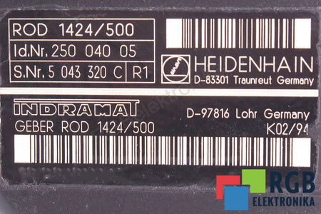 ROD1424/500 HEIDENHAIN ID.NR.25004005 CODIFICADOR