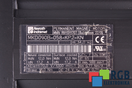 MKD090B-058-KP2-KN REXROTH INDRAMAT ESTATOR